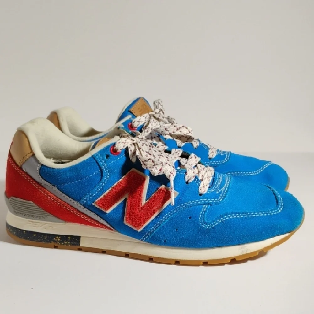 New Balance Women's Blue and Red Athletic Shoes - Picture 7 of 16